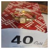 BULOVA  1/10  10K G.F 10K RGP BEZEL SS BACK WATCH,