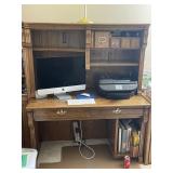 Oak Computer Desk Only, Contents NOT Included