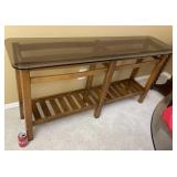 Glass Top Sofa Table