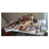 Holiday Decorations including Boyds Bear Figurine