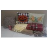 Throw Pillows & Blankets