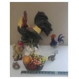Roaster Decorations some damaged