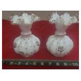 Matching Handpainted Bud Vases