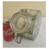 Hermetic 8 sided glass Jar made in Italy