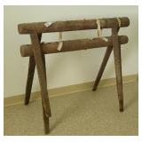 Primitive quilting frame no rails.