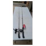Two fishing rod & reels.