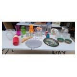 Flower vases glass insulators and more.