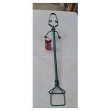Fire pit alligator log tongs