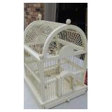Wood & wire bird cage.
