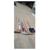 snow shovel  shop broom  electric vac  squeegee