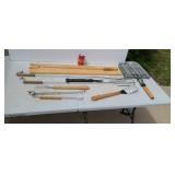 Barbecue utensils. 50 cal shell wee nee roast