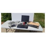 Computer monitor and to keyboard
