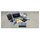 Sterilite  plastic storage tote & contents.