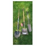 3 shovels