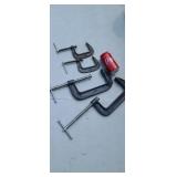 C  clamps.