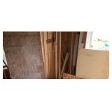 Miscellaneous lumber and rigid foam insulation