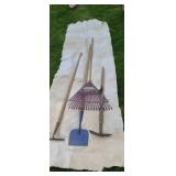 Floor scraper garden hoe  rake