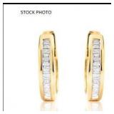 Pr of 14k. Gold Pierced Earrings 2.86 Grams