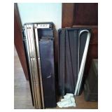 2 METAL SHELVING UNITS  4 and 5 shelf- NEEDS