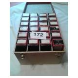 VTG SLIDE CASE W STORAGE BOXES