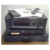 GO VIDEO DOUBLE HEAD VHS, SONY DVD & VHS, SONY