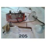 VTG HEADBOARD LAMPS, WALL LAMP