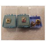 4 LAPEL PINS 10KT GOLD