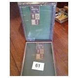 2 COLLECTORS DISPLAY CASES