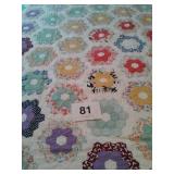 HANDMADE QUILT 69" X 75"