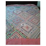 HANDMADE QUILT 68" X 78" VERY NICE!