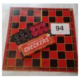 VTG CHECKER BOARD AND CHECKERS