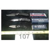 (3)SMITH&WESSON KNIFES
