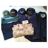 MENS OSH KOSH PANTS, HATS, LG SHIRT, LL BEAN MED