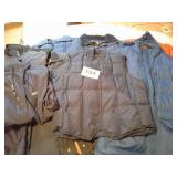 LG LOT MENS LG COAT, JACKETS, VEST, 1 PAIR OF