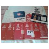 1977 SHOP MANUALS VOL 1-5, MAINTENANCE & REPAIR