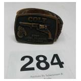ADZY DENVER 1976 COLT BELT BUCKLE....40" BELT