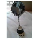 ANTIQUE SHAVING MIRROR APOLLO SILVER CO