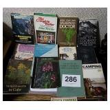 VARIETY OF BOOKS CAMPING, MOUNTAINEERING, ETC.