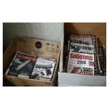 2 LARGE BOXES RIFLEMAN, GUNS & AMMO, SHOOTING