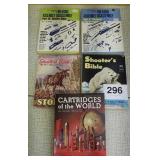 5 GUN DIGEST BOOKS, SHOOTERS BIBLE, CARTRIDGES OF