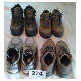 4 PAIR OF NEW BALANCE,  MOGO, DUNHAM
2 PR...9.5