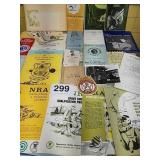 OLD NRA LITERATURE INFO, PISTOL SCORE BOOKS,