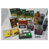 357 CASES, GUN POWDER, SOLVENT, SNAP CAPS, & MORE