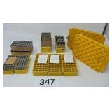 38 SPECIAL, 45 & 357 EMPTY CASES, LOADING BLOCKS