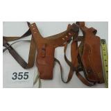 2 SHOULDER HOLSTERS,  PPK, HUNTER