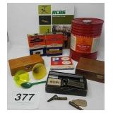 GUN POWDER, WILSON GAGES, CARTRIDGE BOXES, 1957