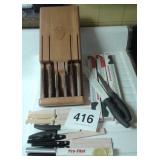 LOT OF KNIVES - FOREVER SHARP, FLINT, PRO FILET,
