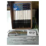 FRONTIER FORGE KNIVES, 3 PC CARVING SET, &