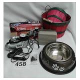 TOTES AIR COMPRESSOR, REALISTIC SPEAKER, DOG