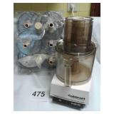 CUISINART FOOD PROCESSOR WITH ACCESSORIES AND